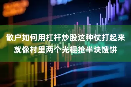散户如何用杠杆炒股这种仗打起来就像村里两个光棍抢半块馊饼